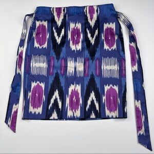 Talbots Skirt Chevron Tribal Aztec Office Career Southwestern Boho Cocktail New